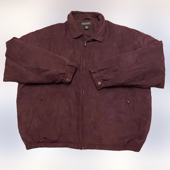 Montage collection quilt lined black faux suede jacket coat mens XXL - Picture 1 of 5